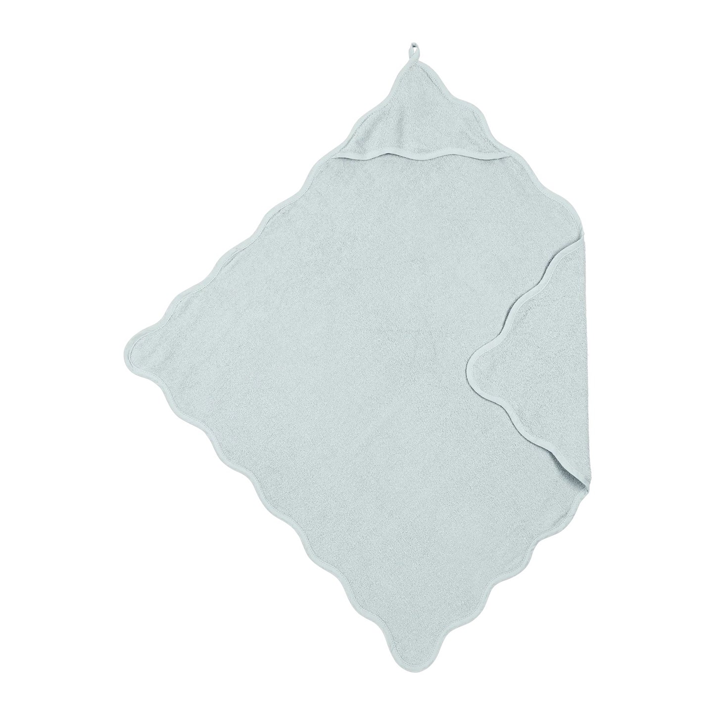 Badcape Badstof Wavy 80x80cm | Grey Blue