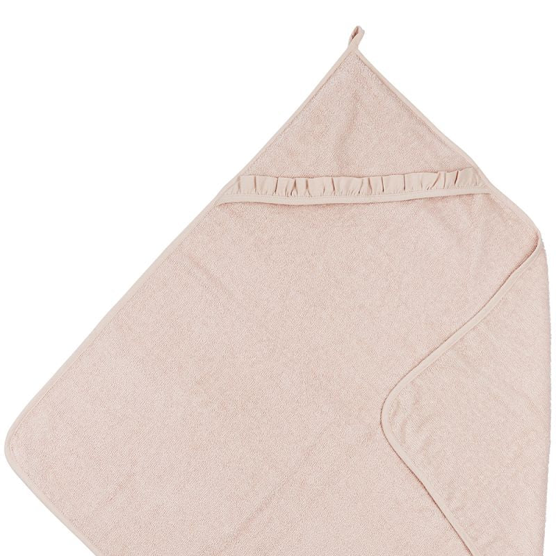 Badcape Badstof Ruffle 80x80cm Soft Pink