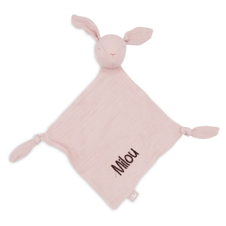 Speendoekje bunny ears in de kleur Wild Rose - zacht enx knuffelbaar voor baby's
