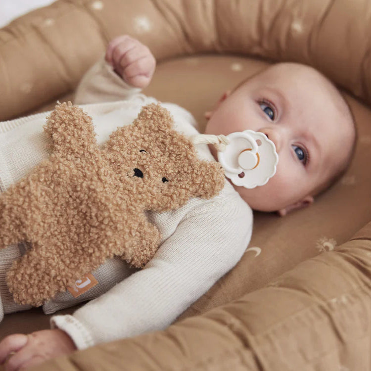 Speendoekje Teddy Bear in de kleur Biscuit - zacht en knuffelbaar voor baby's