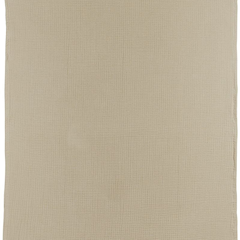 Wieglaken pre-washed hydrofiel Uni 75x100cm Sand