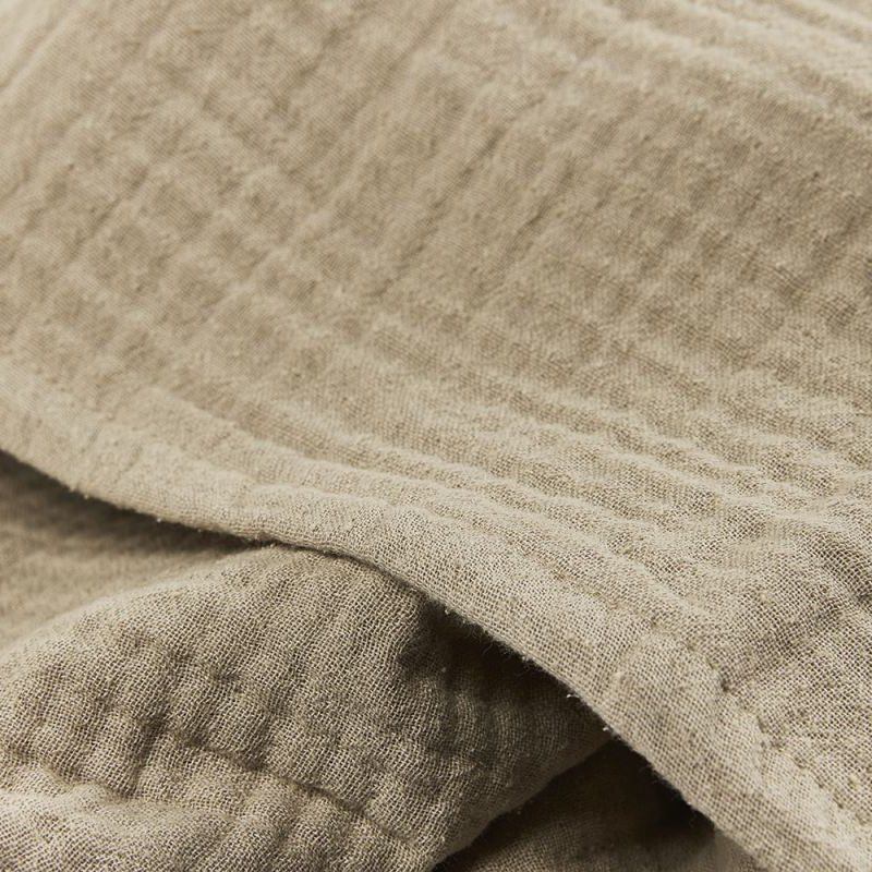 Wieglaken pre-washed hydrofiel Uni 75x100cm Sand
