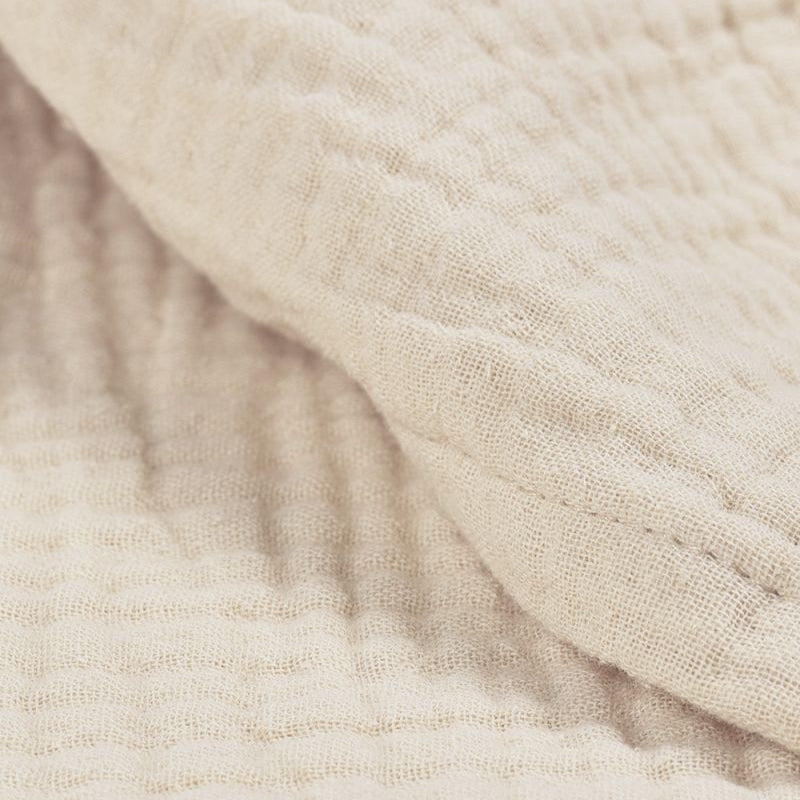 Wieglaken pre-washed hydrofiel Uni 75x100cm Soft Sand