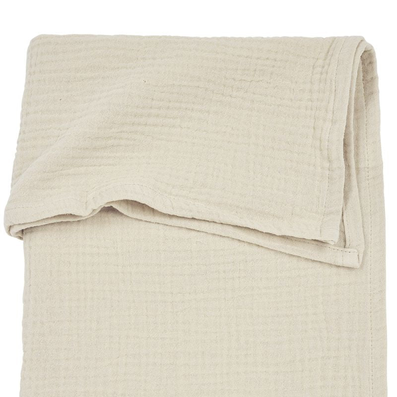Wieglaken pre-washed hydrofiel Uni 75x100cm Soft Sand