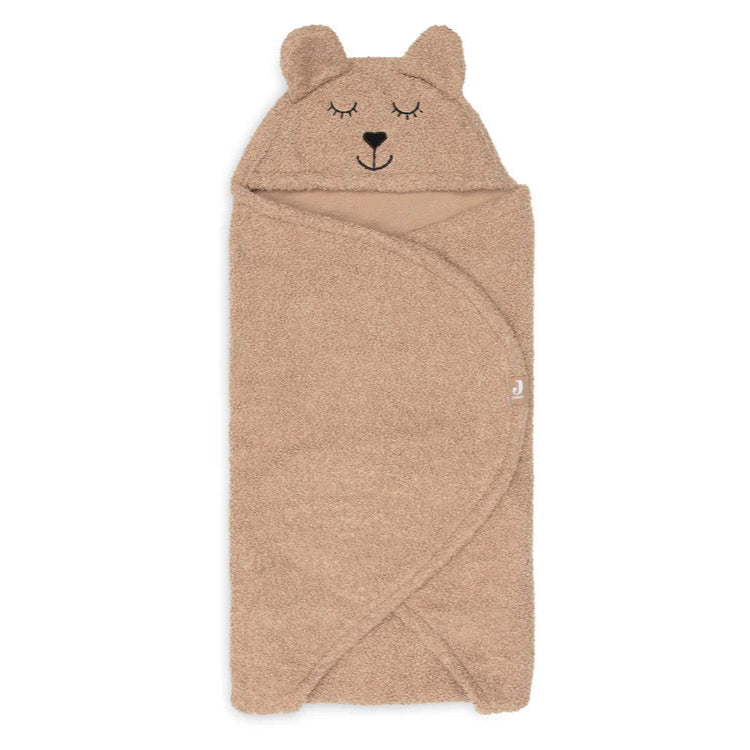 Wikkeldeken Bear Boucle in de kleur Biscuit - handig voor thuis en onderweg