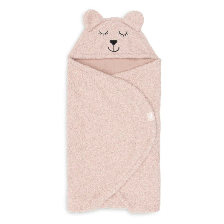 Wikkeldeken Bear Boucle in de kleur Wild Rose - handig voor thuis en onderweg