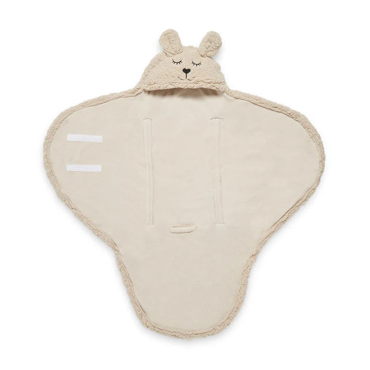 Wikkeldeken Bunny in de kleur Nougat - handig voor thuis en onderweg