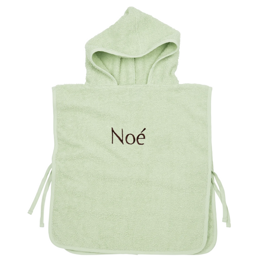 Badponcho Badstof Uni 1-3 jaar | Soft Green