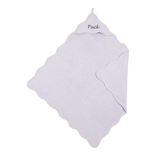 Badcape Badstof Wavy 80x80cm | Soft Lavender