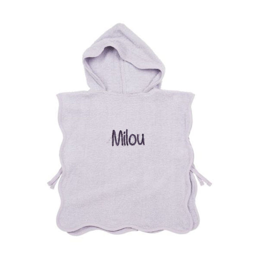 Badponcho badstof Wavy 1-3 jaar | Soft Lavender