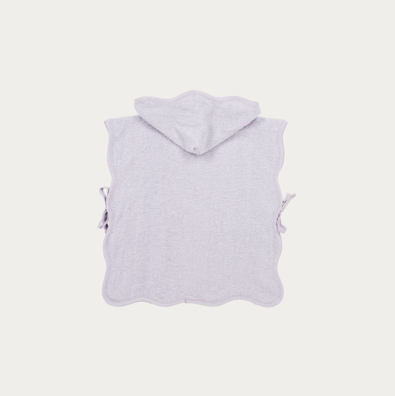 Badponcho badstof Wavy 1-3 jaar | Soft Lavender
