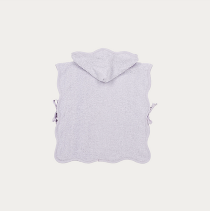 Badponcho badstof Wavy 1-3 jaar | Soft Lavender