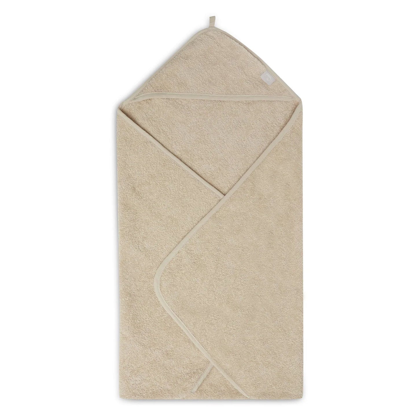 Badcape badstof 75x75cm nougat - handig voor thuis en onderweg