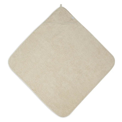 Badcape badstof 75x75cm nougat - handig voor thuis en onderweg