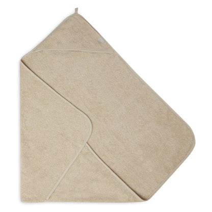 Badcape badstof 75x75cm nougat - handig voor thuis en onderweg