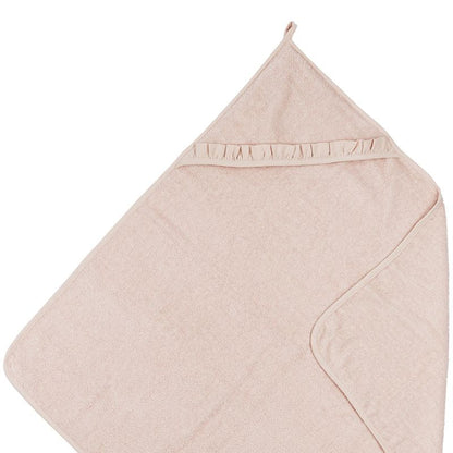 Badcape Badstof Ruffle 80x80cm Soft Pink