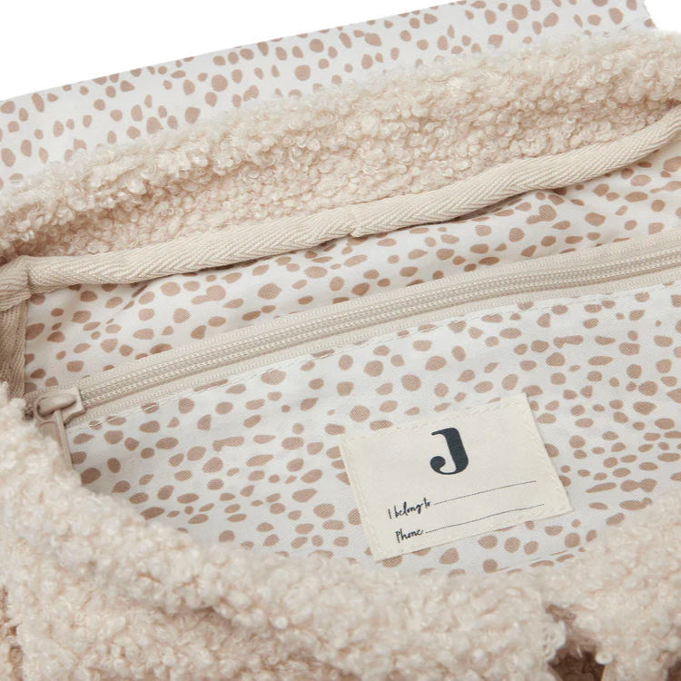 Rugtasje Boucle naturel - handig voor thuis en onderweg