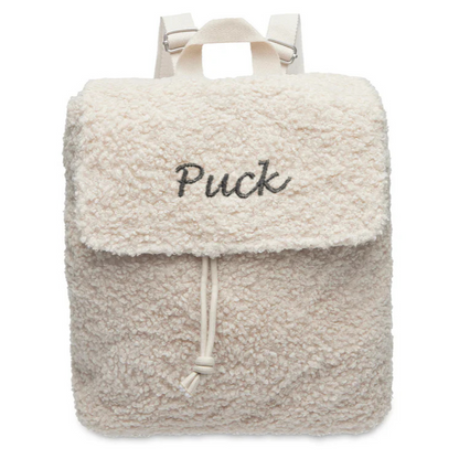 Rugtasje Boucle naturel - handig voor thuis en onderweg