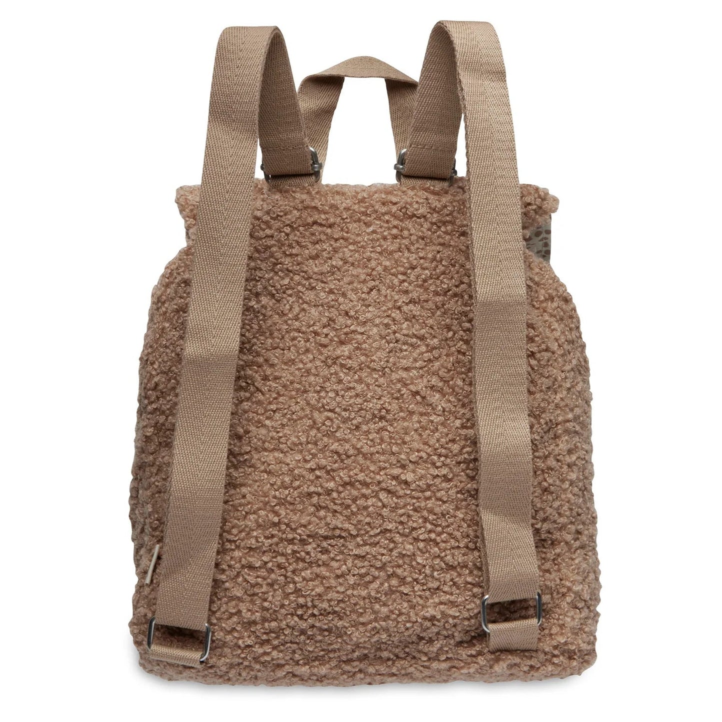 Rugtasje Boucle Biscuit - handig voor thuis en onderweg