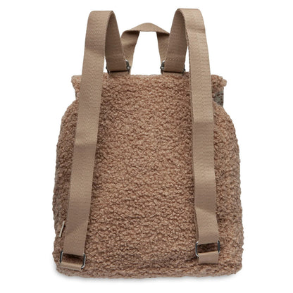 Rugtasje Boucle Biscuit - handig voor thuis en onderweg