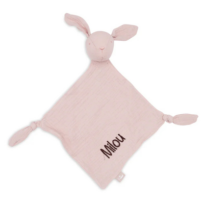 Speendoekje bunny ears in de kleur Wild Rose - zacht enx knuffelbaar voor baby's