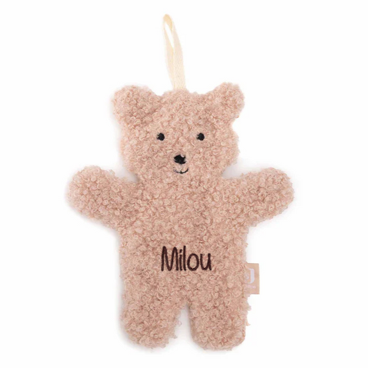 Speendoekje Teddy Bear in de kleur Wild Rose - zacht en knuffelbaar voor baby's.