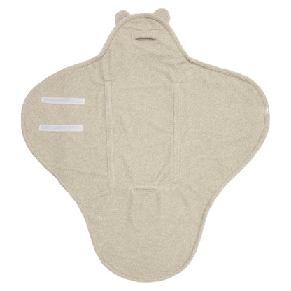 Wikkeldeken Bear Boucle in de kleur Olive Green - handig voor thuis en onderweg