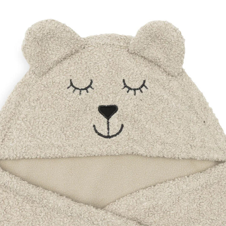 Wikkeldeken Bear Boucle in de kleur Olive Green - handig voor thuis en onderweg