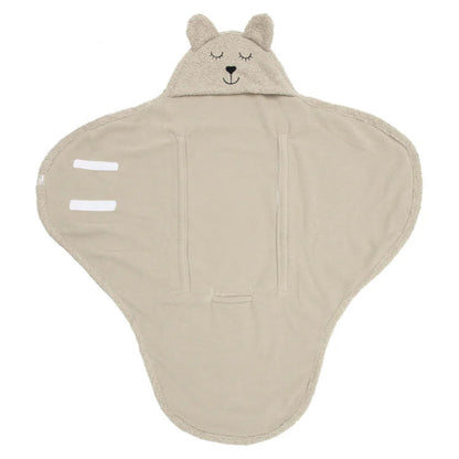 Wikkeldeken Bear Boucle in de kleur Olive Green - handig voor thuis en onderweg